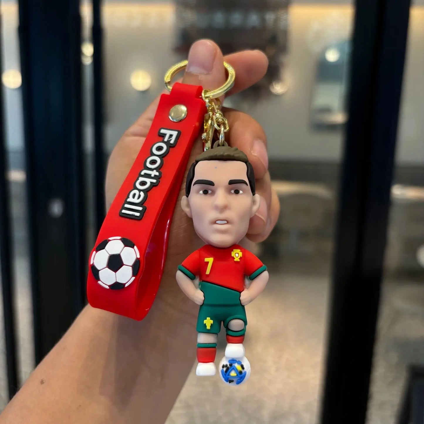 keychain cr7 Football Soccer Star Pendant Keyring Fans Jewelry Gift