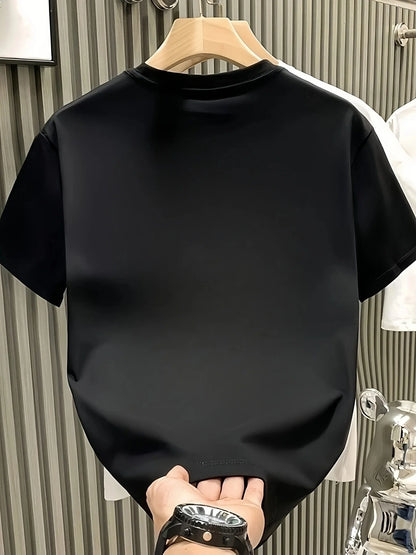 2026 model 100% cotton T-shirt for men and women. Suitable for daily exercise and casual wear. Loose-fitting short sleeves.