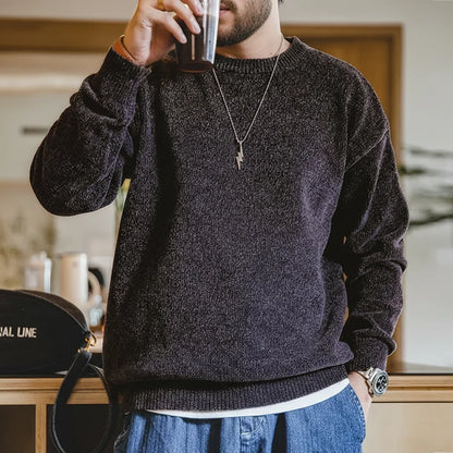 Chenille Round Neck Sweater
