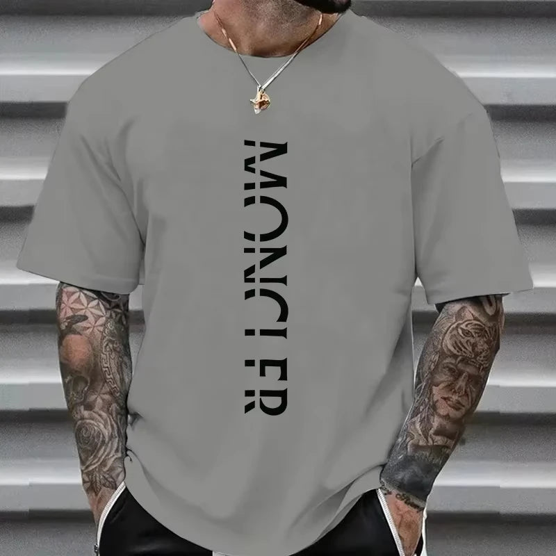 2026 Summer Hot-selling Y2KT Summer Fashion Luxury Brand T-shirt Pure Cotton Large Size Plain Weave Round Neck Men's Top