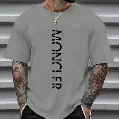 2026 Summer Hot-selling Y2KT Summer Fashion Luxury Brand T-shirt Pure Cotton Large Size Plain Weave Round Neck Men's Top