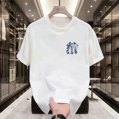 2026 New Trendy Street Printed Men's Short-sleeved T-shirt - A Street-style Comfortable Summer Loose Men's T-shirt