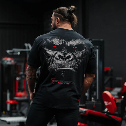 GYM Gorilla Print T-shirt Redemption T-Shirt - Silverback Gymwear