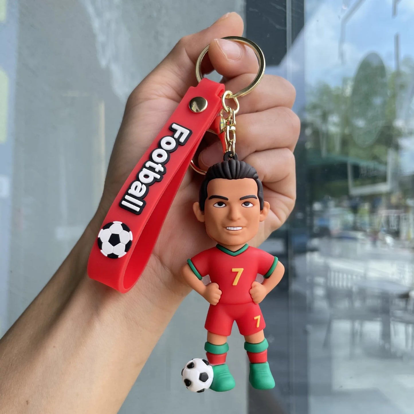 keychain cr7 Football Soccer Star Pendant Keyring Fans Jewelry Gift