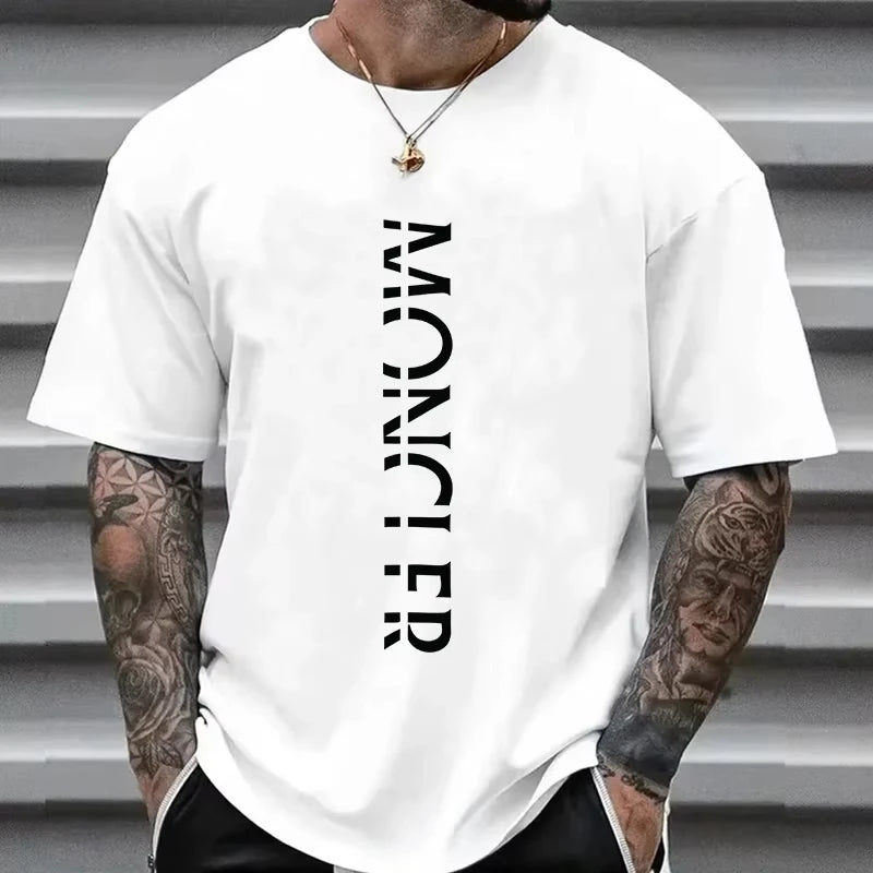 2026 Summer Hot-selling Y2KT Summer Fashion Luxury Brand T-shirt Pure Cotton Large Size Plain Weave Round Neck Men's Top