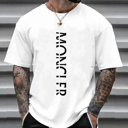 2026 Summer Hot-selling Y2KT Summer Fashion Luxury Brand T-shirt Pure Cotton Large Size Plain Weave Round Neck Men's Top