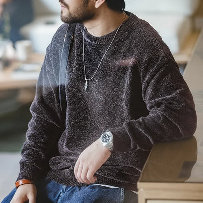 Chenille Round Neck Sweater
