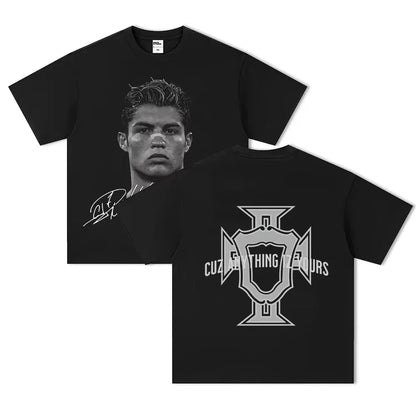 Neymar American Football Star Print Short-sleeved T-shirt Women Clothing Athleisure Print Fashion Tee Aesthetic Clothes