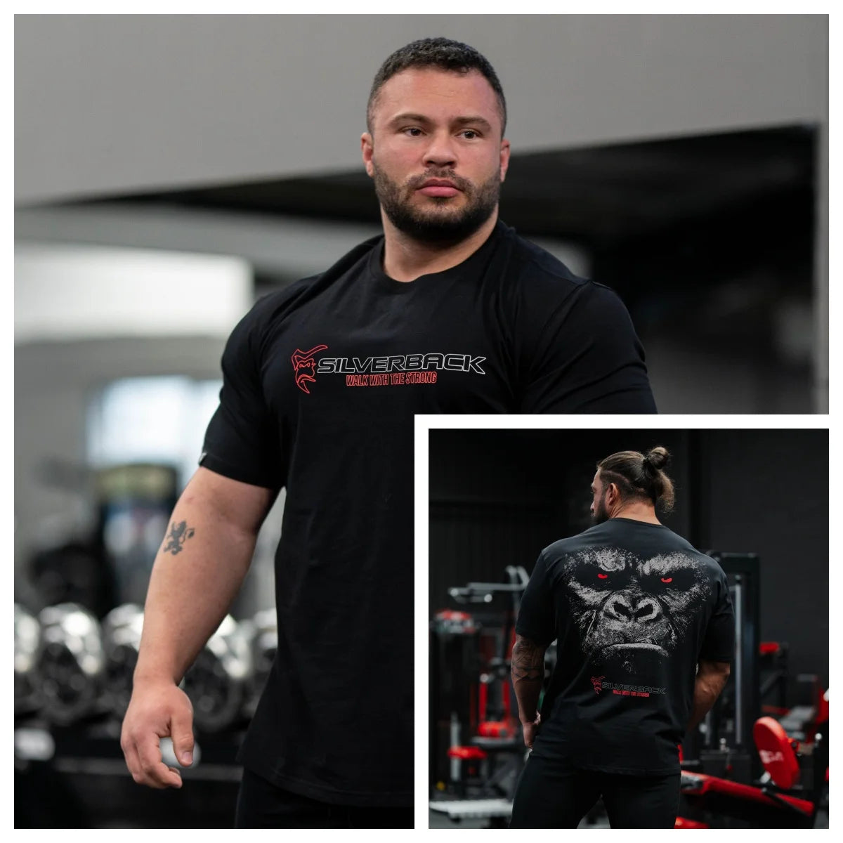 GYM Gorilla Print T-shirt Redemption T-Shirt - Silverback Gymwear